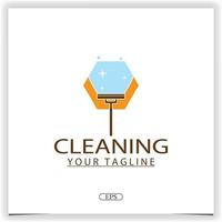window cleaner logo premium elegant template design vector eps 10