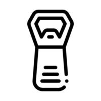 Bottle Cap Opener Icon Vector Outline Illustration