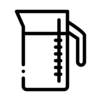 Measuring Cup Icon Vector Outline Illustration