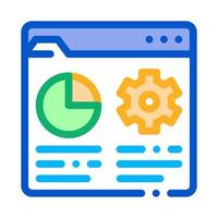 Manager Web Site Icon Vector Outline Illustration