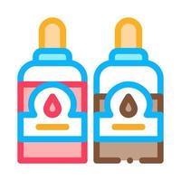 Bottles With Ink Icon Vector Outline Illustration