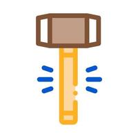 Hammer Tool Icon Vector Outline Illustration