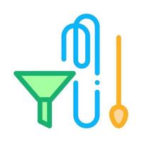 Funnel And Tube Icon Vector Outline Illustration