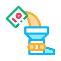 Adding Ingredient Icon Vector Outline Illustration