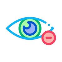 Diopter Myopia Eye Vision Icon Thin Line Vector