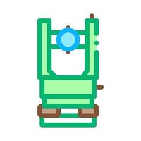 Optical Topography Equipment Icon Thin Line Vector