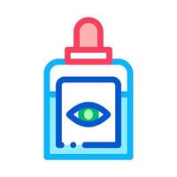 Bottle Drops For Sick Eyes Icon Thin Line Vector