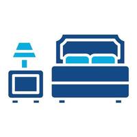 Accomodation Glyph Two Color Icon vector