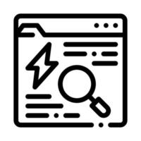 Search Web Info Icon Vector Outline Illustration