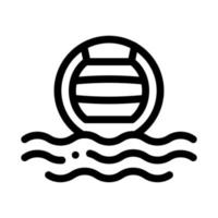 Water Volleyball Icon Vector Outline Illustration