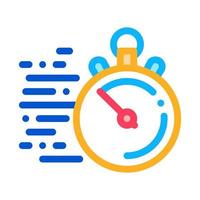 Stopwatch Time Icon Vector Outline Illustration