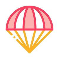 Parachute Icon Vector Outline Illustration