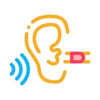 Perfect Hearing Icon Vector Outline Illustration