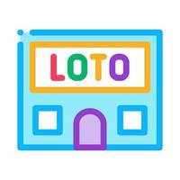 Lotto House Icon Vector Outline Illustration