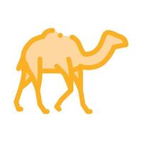 camello icono vector contorno ilustración