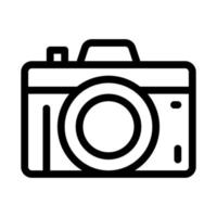 Photo Camera Icon Vector Outline Illustration