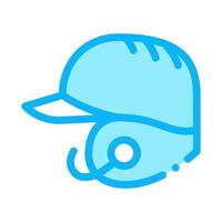 Baseball Helmet Icon Vector Outline Illustration