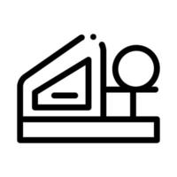 ilustración de contorno de vector de icono de máquina de bolos