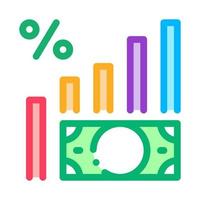 Money Infographic Icon Vector Outline Illustration