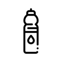 Water Bottle Sport Equipment Vector Thin Line Icon