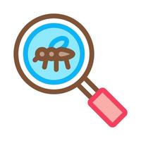 Mosquito Search Icon Vector Outline Illustration