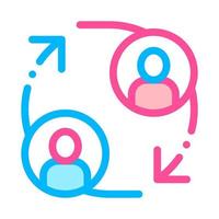 Volunteers Support Person Vector Thin Line Icon