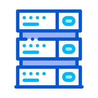 Computer Equipment Server Vector Thin Line Icon