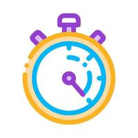 Laundry Service Stop Watch Vector Thin Line Icon