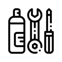 Repair Tool Conditioner Vector Thin Line Icon