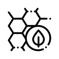 Cosmetic Ingredient Honey Vector Thin Line Icon