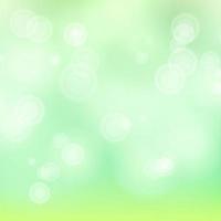 Light Green Background Vector. Bokeh Background With Vintage Filter. vector