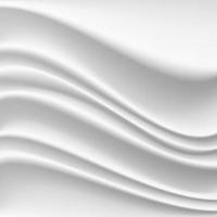 Wavy Silk Abstract Background Vector. Realistic Fabric Silk Texture With Pleats. vector