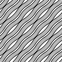 Wavy Lines Seamless Background. Modern Geometric Background. Vector Seamless Texture. Repeating Pattern With Wavy Lines Arranged Diagonally.