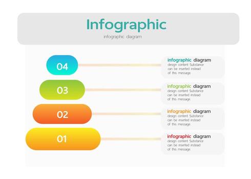 Infographic showing sequence of work steps. Format. Vector