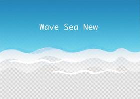 Beautiful sea waves in vector format.