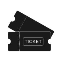 Ticket line art vector