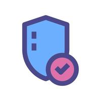 protection file icon for your website, mobile, presentation, and logo design. vector