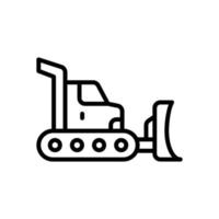 bulldozer icon for your website, mobile, presentation, and logo design. vector