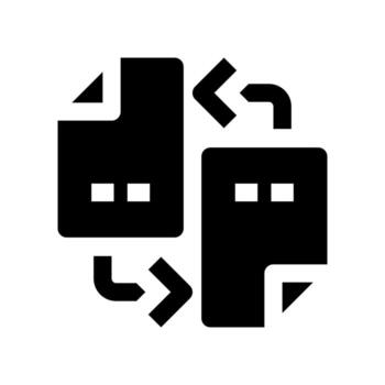 enviar icono de archivo para su sitio web, móvil, presentación y diseño de logotipo. vector