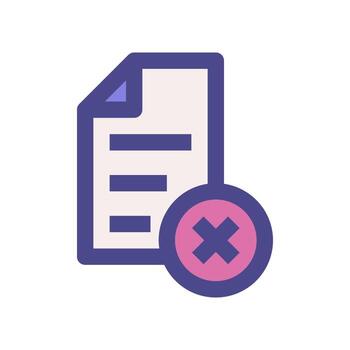 delete folder icon for your website, mobile, presentation, and logo design. vector