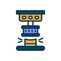 press machine icon for your website, mobile, presentation, and logo design. vector