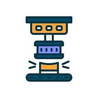 press machine icon for your website, mobile, presentation, and logo design. vector