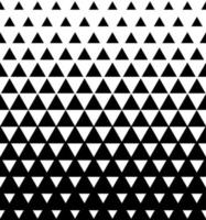 Halftone Triangular Pattern Vector. Abstract Transition Triangular Pattern Wallpaper. Seamless Black And White Triangle Geometric Background. vector