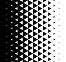 vector de patrón triangular de semitono. Fondo de diseño de patrón de triángulo geométrico monocromo abstracto