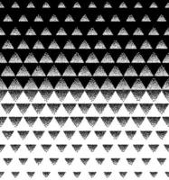 vector de patrón triangular de semitono. fondo abstracto geométrico con patrón de degradado de rejilla de semitono de triángulo blanco y negro. editable se puede utilizar para el fondo de pantalla de la página web