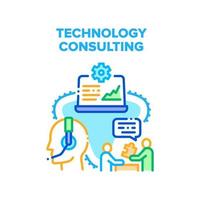 Technology Consulting Vector Concept Illustration