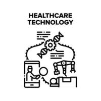 Ilustración del concepto de vector de tecnología sanitaria