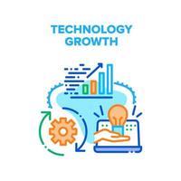 Technology Growth Vector Concept Illustration