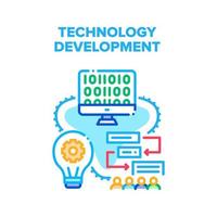 Technology Development Vector Color Illustration