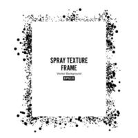 Spray Texture Frame Vector. Isolated On White Background. Good For Banner And Brochure vector